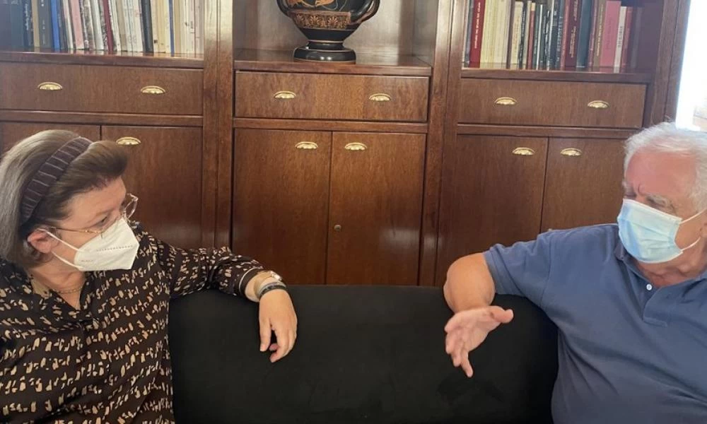 Συνάντηση Μενδώνη - Μπένου στο Υπουργείο Πολιτισμού και Αθλητισμού